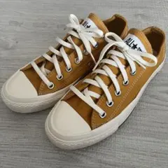 【極美品】コンバース オールスターOX 31305382マスタード23.5cm