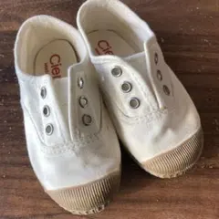 Cienta ホワイト スリッポン シューズ