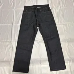 極美品・未洗濯UNIQLOユニクロセルビッジレギュラーフィットジーンズ29インチ