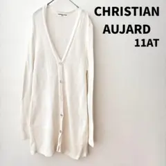 CHRISTIAN AUJARD サマーカーディガン 11AT 白 Vネックのサムネイル