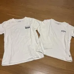 BILLABONG Tシャツ・ロンT 150サイズ ホワイト 2枚セット