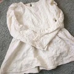 Plechur Ciel アイボリー レーストップス Mサイズ ブラウス