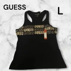 GUESSロゴスパンコールタンクトップL新品のサムネイル