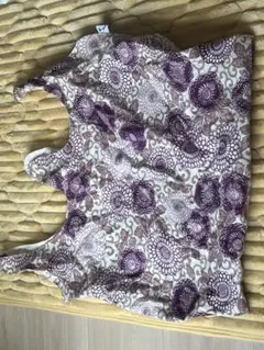 花柄トートバッグ 大きめ 紫色