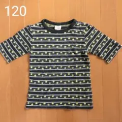 120 JUNK STORE 丸首ボーダー 星柄 半袖Ｔシャツ トップスのサムネイル