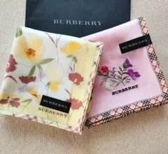 新品未使用❁バーバリー❁大判ハンカチ❁2枚セット