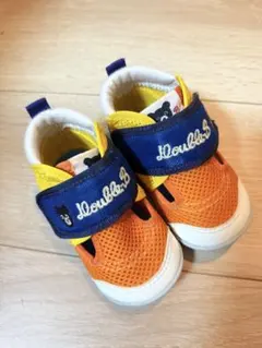 mikihouseベビーシューズ オレンジ/イエロー13cm