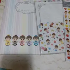 キンプリ King&Prince風シール☆ノート☆レターセット