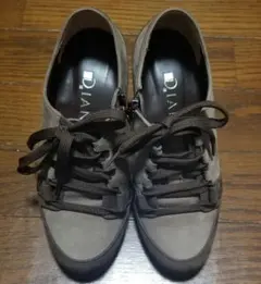 ダイアナ　スエードブーティー　ブラウン系21.5cm