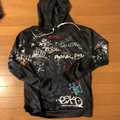 PIZOFF グラフィティパーカー 黒