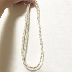 パールネックレス　結婚式　お呼ばれ