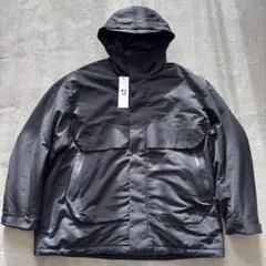 ハイブリッドダウンオーバーサイズパーカ m