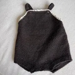 ZARA ダークブラウンロンパース 3-6ヶ月