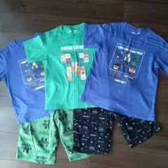 【まとめ売り】半袖　Tシャツ　半ズボン　ステテコ　ハーフパンツ　マイクラ