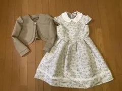 極美品　ELLE EN NOIR ボレロつきワンピース130 フォーマルワンピ