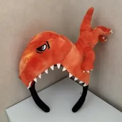 USJ ユニバ カチューシャ 恐竜 オレンジ