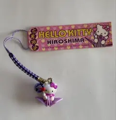 キティ　hello kitty ご当地　根付　ストラップ　広島限定　折り鶴 ハローキティ 広島限定 折り鶴 根付け ストラップ 2004年 キティちゃん