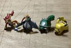 ピカチュウ ゴウカザル ドダイトス エンペルト モンコレ メタリックverセット