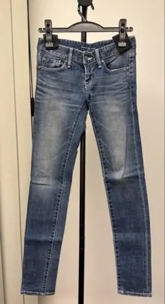 美品　ブラックバイマウジー　デニム ブルー サイズ 23