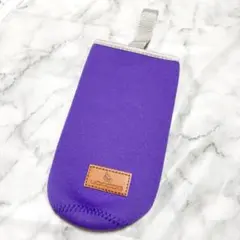 ペットボトルカバー　水筒入れ　紫　持ち手付き　ボトルカバー　500ml 未使用品