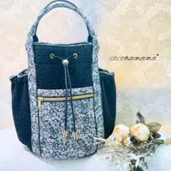 ヌビ＆リバティ♡2way大容量巾着バッグ