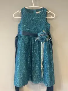 Catherine Cottage 刺繍ドレス 110cm ブルーグリーン