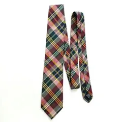 80s ラルフローレン チェック柄 ネクタイ ヴィンテージ 日本製のサムネイル