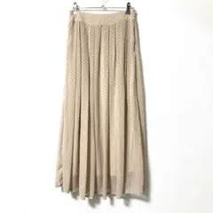 INGNIイング【M】 ドット柄ロングスカート