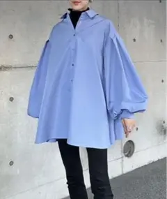 バルーンスリーブシャツブラウス　Bonjour Sagan