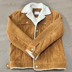 Bershka ボア襟 コーデュロイジャケット