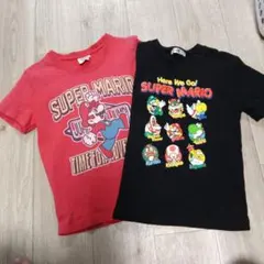 スーパーマリオ Tシャツ 120サイズ 赤黒