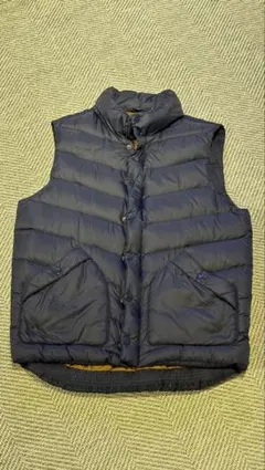 GAP ネイビー ダウンベスト スタンドカラー
