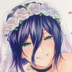 【手描きイラスト】レゼ　ウェディング　特大サイズ　A3サイズ【チェンソーマン】