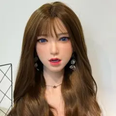 セール中‼️【リアルドールヘッド】ソフトシリコン製・ウィッグ付き