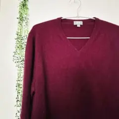 【美品】ユニクロ メンズ カシミヤ100% セーター 高品質 高級 大きめ L