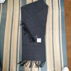 未使用POLO マフラー　ラムズウール100%　グレー系　イタリア製