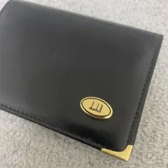 dunhillダンヒル 名刺入れ ブラック レザー 美品 スリムビジネス