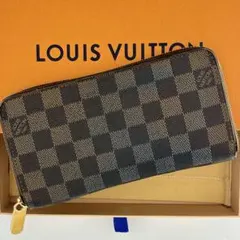 ルイヴィトン ダミエ エベヌ ジッピーウォレット 長財布 保存袋・箱付きのサムネイル