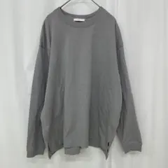 ウィム　クルーネック長袖カットソーグレー XS トレーナー
