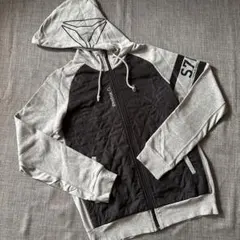 Reebok S7 フルジップパーカー M グレー/ブラック