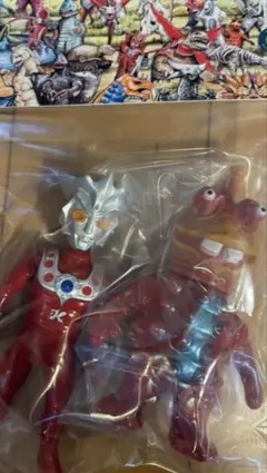 MAX TOYウルトラマンレオ＆タイショー（クリアレッド）ミニソフビ怪獣