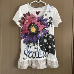 ★Scolar(スカラー)花柄半袖TシャツMサイズ★のサムネイル