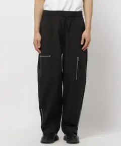 ✨️ニコアンド　ナイロンフライトジップパンツ Lサイズ ブラック定価8000円