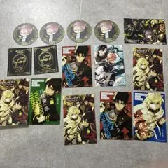 終わりのセラフ　非売品セット　ポストカード、コースター　アニメイトカフェ