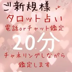ご新規様　タロット占い　電話orチャット鑑定　20分　占い放題　恋愛　仕事