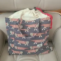 LISA LARSON 猫柄トートバッグ
