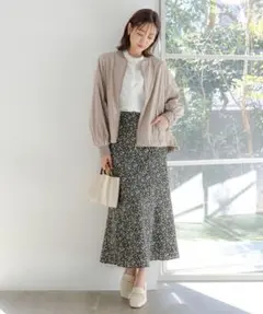 新品 GLOBAL WORK　ロング　マキシ　ジョーゼット　セミフレア　スカート