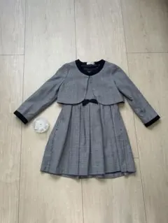 branshes フォーマルチェック柄ワンピース 110cm