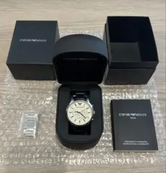 EMPORIO ARMANI 腕時計 AR-2458 ステンレス　白のサムネイル