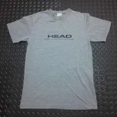 HEAD グレー Tシャツ ロゴプリント